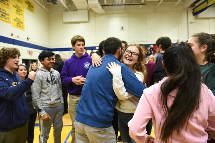 2019 NJ Daniel Willever students hug