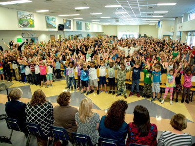 Jamerson students perform school song