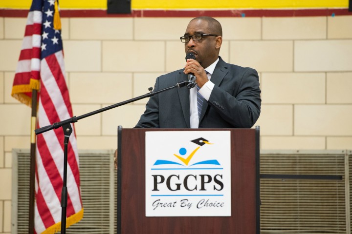 Oxon Hill Middle principal Wendell Coleman