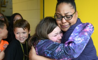 1000w Lafayette 2017 Angela Boxie emotional student hug