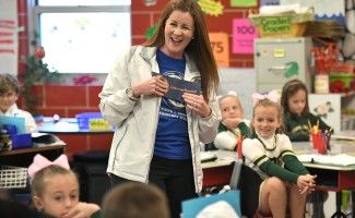 Catherine Randall in classroom 1000w
