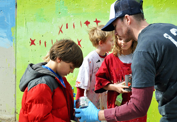 Artist Rob Bell mentors one of the students at Brown as tough artistic decisions are made.