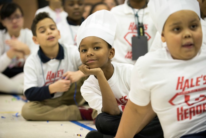 2018 Carteret student listening