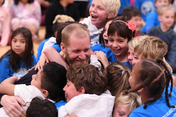 2018 Jackson Chris Bessonette group hug