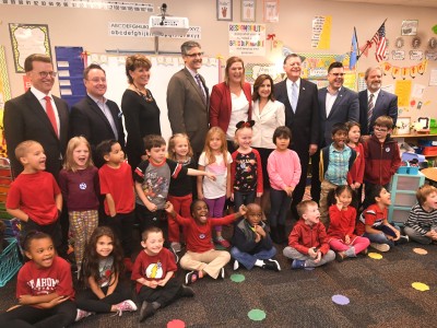 2018 Norman Hailey Couch dignitaries classroom