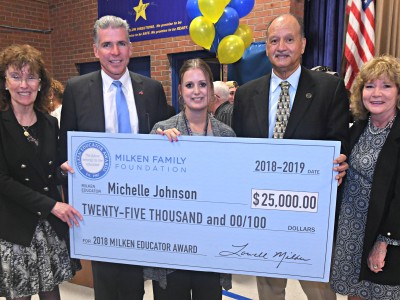 2018 Providence Michelle Johnson check dignitaries