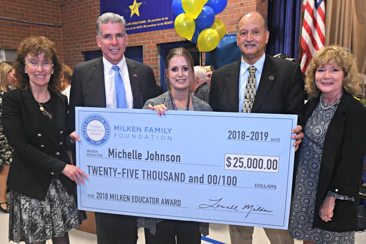 2018 Providence Michelle Johnson check dignitaries