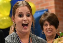 2018 Providence Michelle Johnson reaction happy