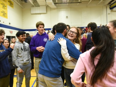 2019 NJ Daniel Willever students hug