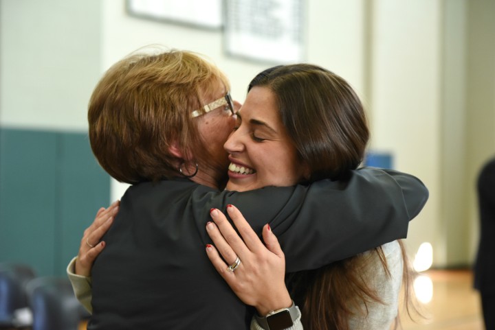 2019 RI Jennifer Paolantonio colleague hug