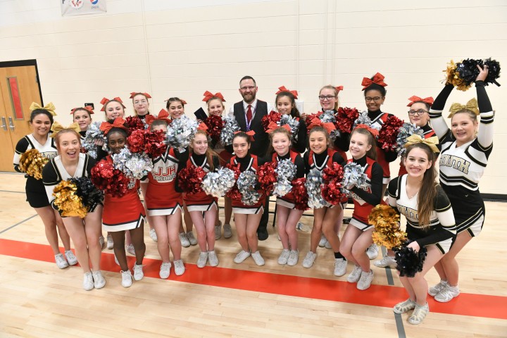 2019 WY Brian Cox cheerleaders after