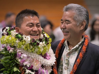 Aiea 2017 Ken Kang David Ige ovation