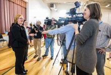 Allyson Vitato speaks to media