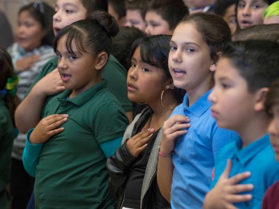 Amy Biehl students pledge 2