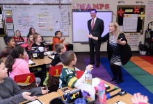 Amy Stanislowski demonstrates teaching