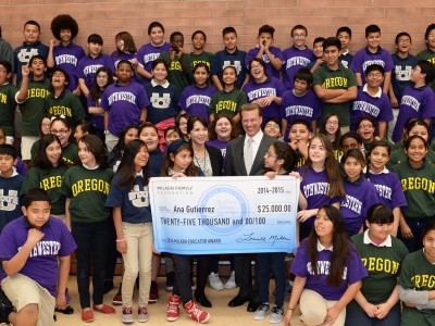 Ana Gutierrez Lowell MIlken students