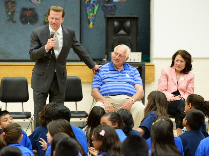 Ana Gutierrez Lowell Milken Tommy Lasorda talks