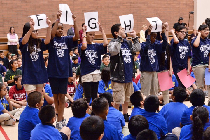 Ana Gutierrez students fight song