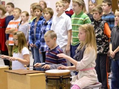 Angela Harvala students perform