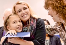 Angela Harvala with daughter Aubrey