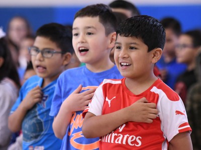 Barrera Elementary pledge of allegiance