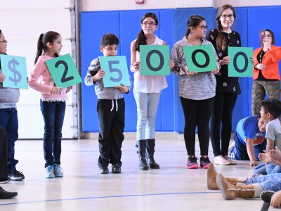 Barrera Elementary students spell 25000