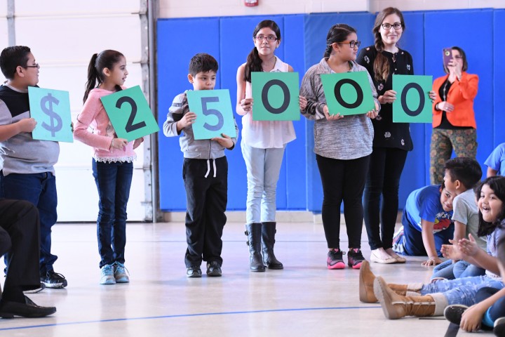 Barrera Elementary students spell 25000