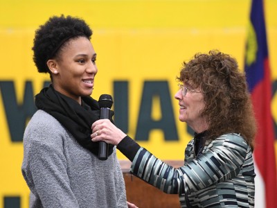 Bessemer 2017 Jane Foley with student