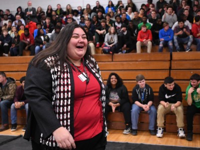 Bessemer 2017 Meghan LeFevers walks to front