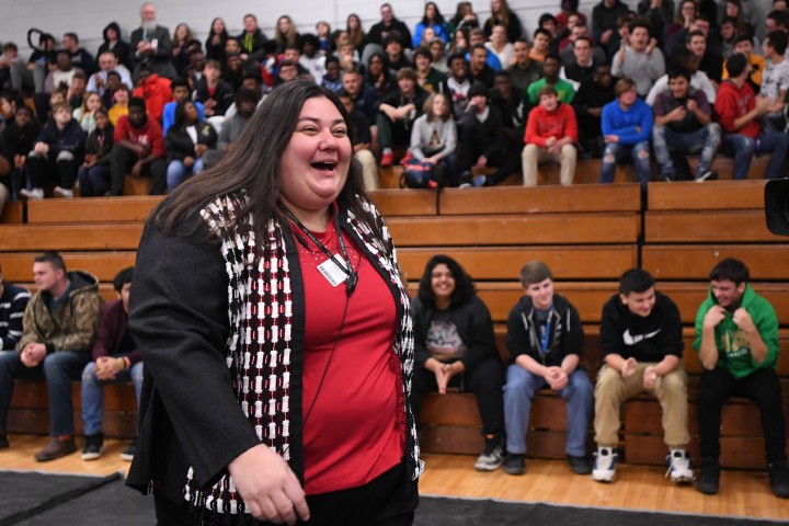 Bessemer 2017 Meghan LeFevers walks to front