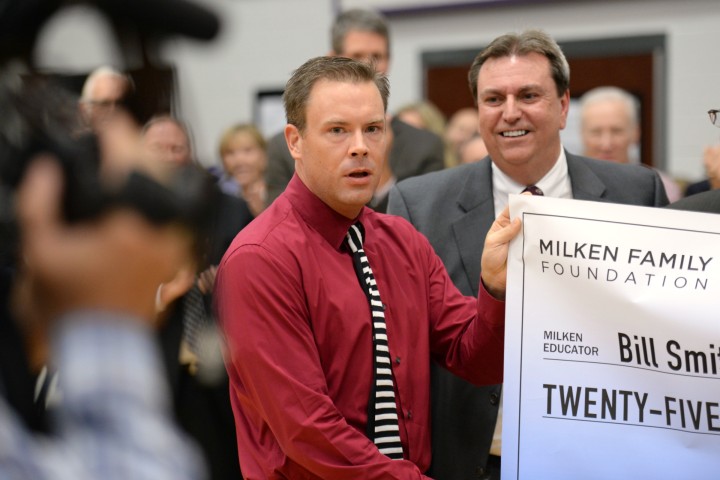 Bill Smithyman reaction stunned Milken Award