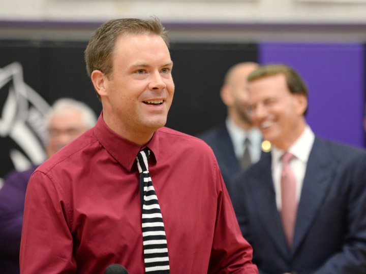 Bill Smithyman smiles after Milken Award