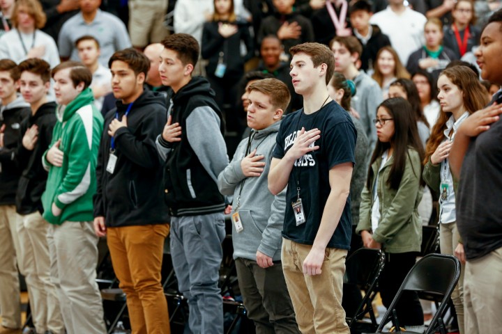 Bluffton 2017 pledge of allegiance