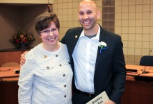 Bradley LeDuc pinning with Alice Bertels