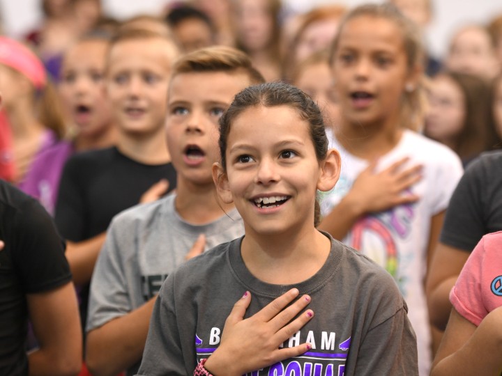 Brougham Elementary pledge of allegiance