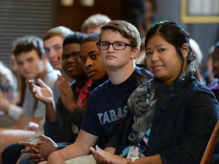 CE Byrd HS students waiting