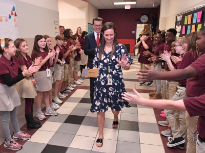 CIS ashley davis high fives
