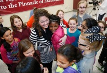 Carman McBride embraces her students