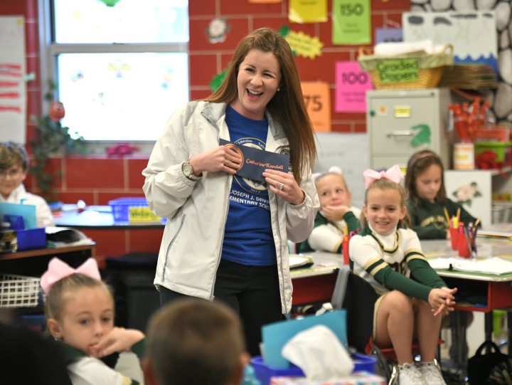 Catherine Randall in classroom