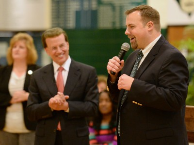 Chandler Smith accepts award