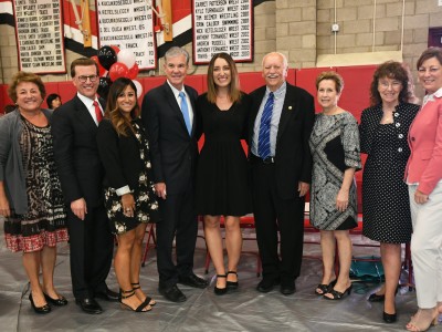 Chino Hills 2017 Alexis King with vets and dignitaries