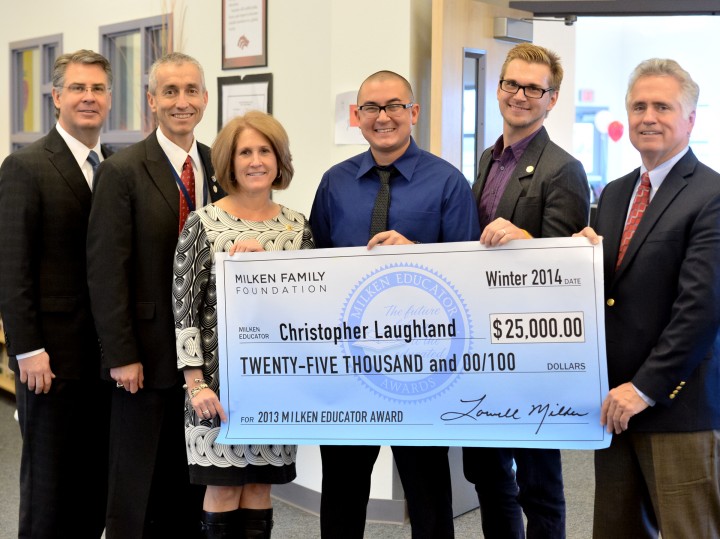 Christopher Laughland with Milken Educators