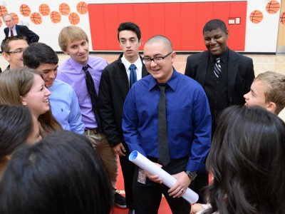 Christopher Laughland with student council