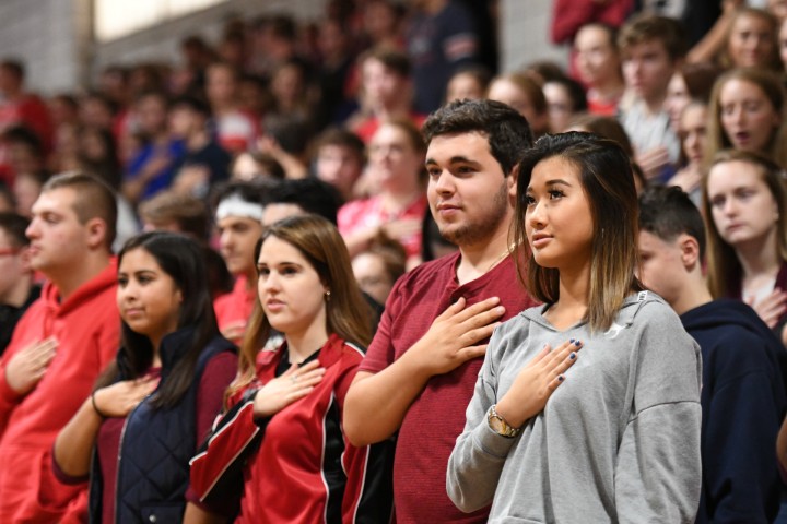 Coventry 2017 students pledge of allegiance