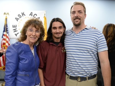 DeGroot with son Marcos