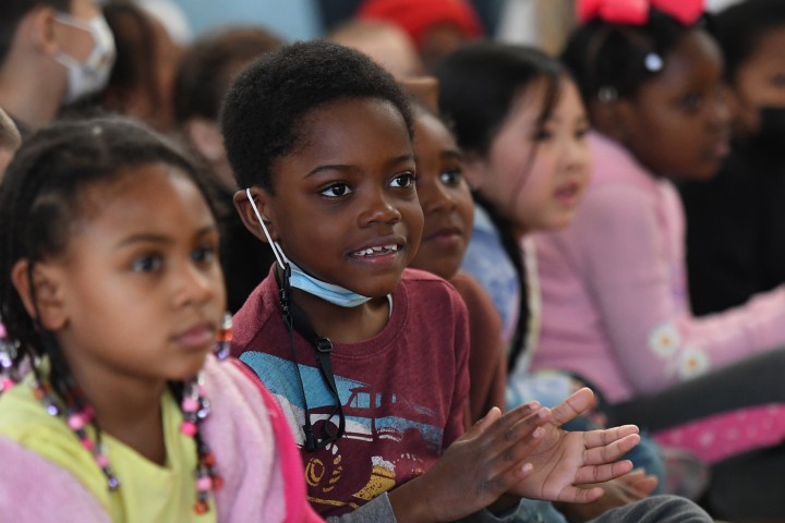 Donovan students listening