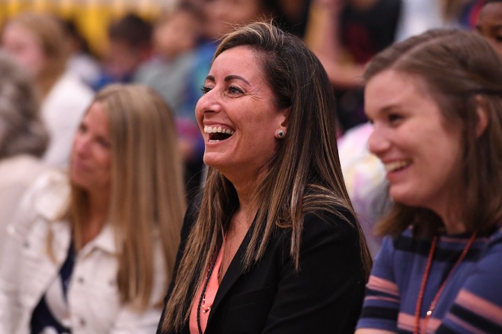 Elms Shaina Brenner watches assembly