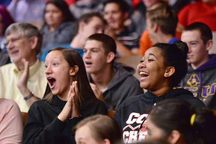 Excited Chatham Central HS students