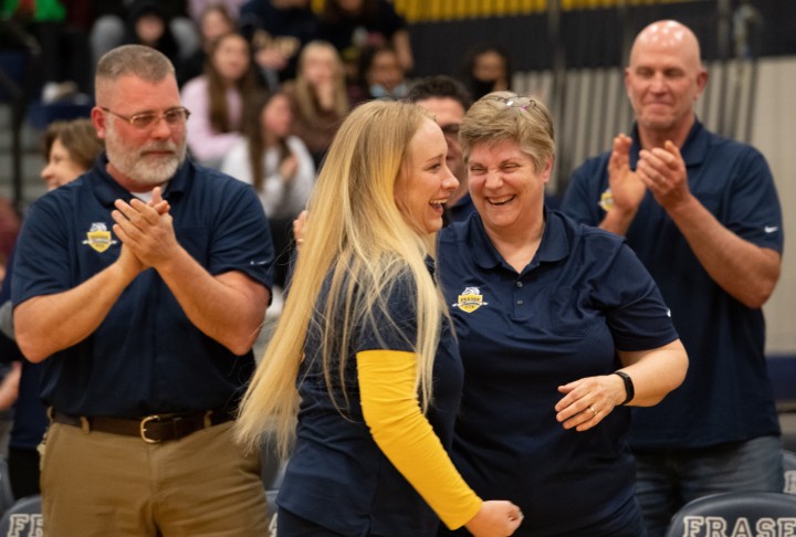 FHS Stacie Yokhana walks to front