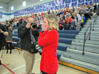 Frankfort 2018 Angie Beavin walks to front